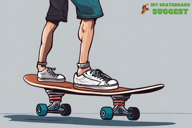 How to stand on a skateboard